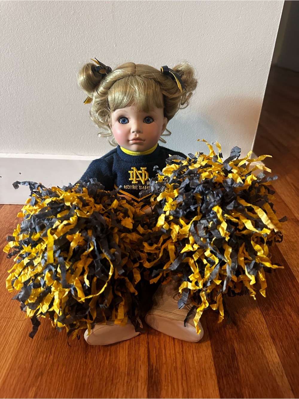 Danbury Mint Notre Dame Cheerleader Doll